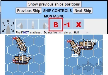 Backing sails button